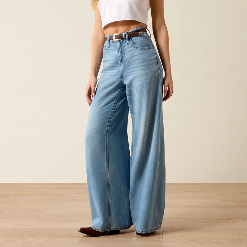 Women's Ariat Ultra High Rise Calamity Comfort Wide Leg Jeans
