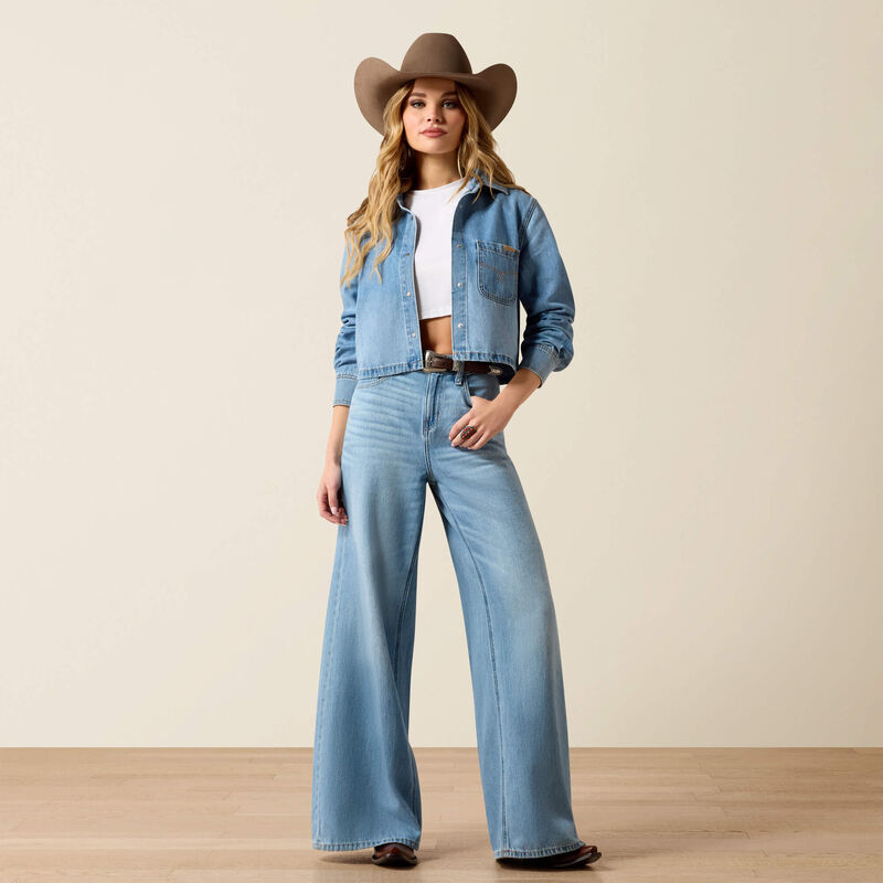 Women's Ariat Ultra High Rise Calamity Comfort Wide Leg Jeans