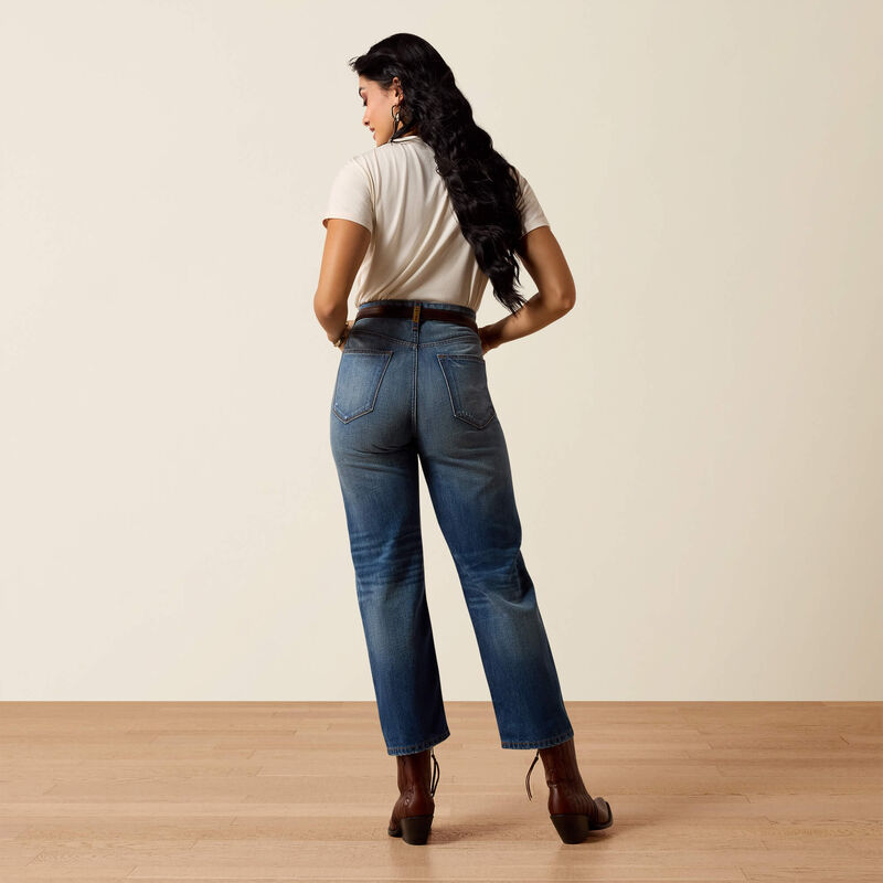 Women's Ariat Ultra High Rise Relaxed Tomboy Straight Leg Jeans