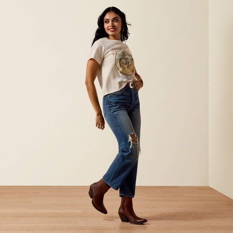 Women's Ariat Ultra High Rise Relaxed Tomboy Straight Leg Jeans