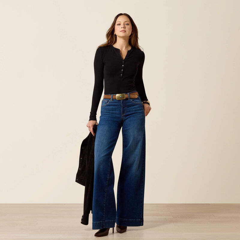 Ariat | Women's High Rise Revel Vilma Ultrastretch Wide Leg Jeans