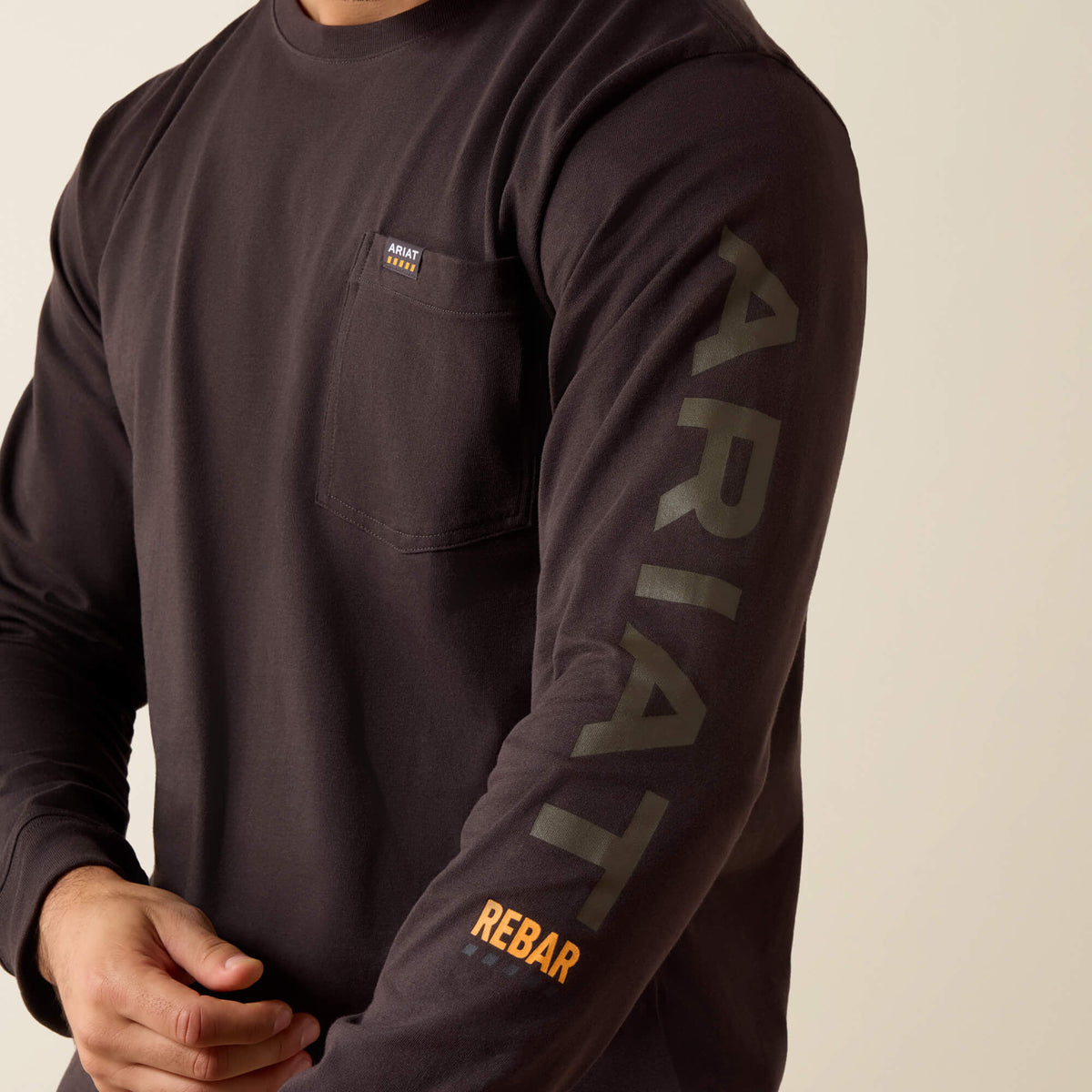 Ariat | Rebar Cotton Strong Standard Logo Pocket T-Shirt