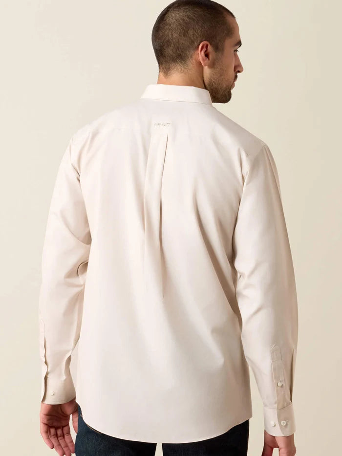 Ariat | Men's Wrinkle Free Classic Fit Shirt in Tan
