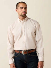 Ariat | Men's Wrinkle Free Classic Fit Shirt in Tan