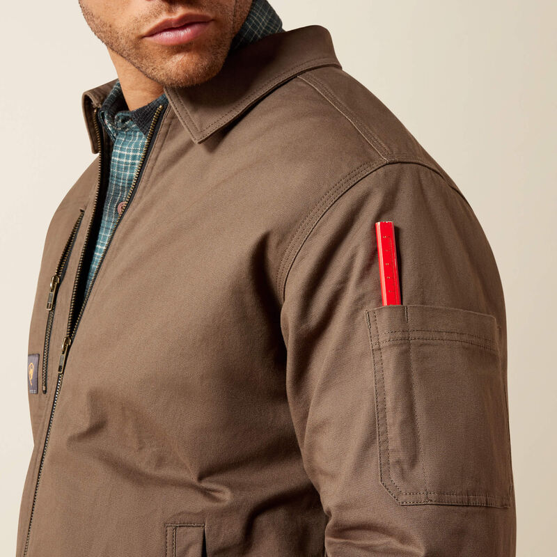 Ariat | Men's Rebar Made Tough Flannel Lined Shop Jacket