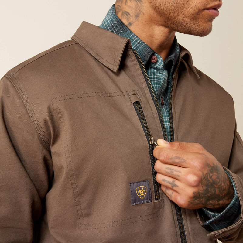 Ariat | Men's Rebar Made Tough Flannel Lined Shop Jacket