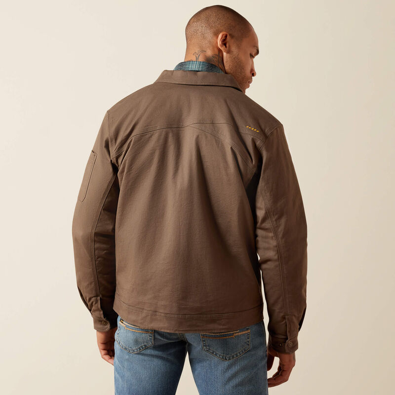 Ariat | Men's Rebar Made Tough Flannel Lined Shop Jacket