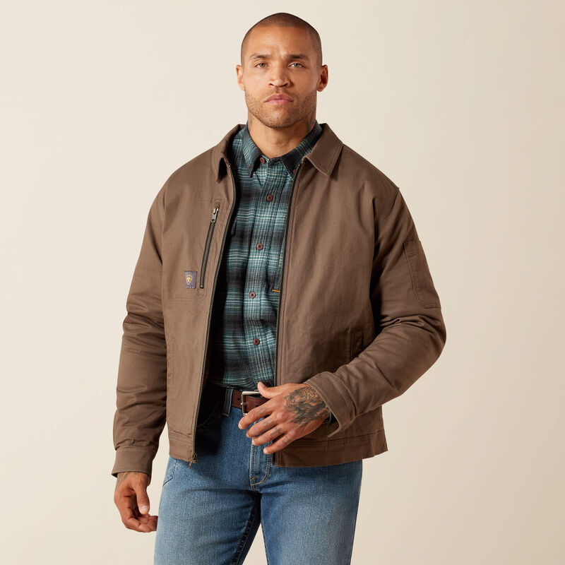 Ariat | Men's Rebar Made Tough Flannel Lined Shop Jacket