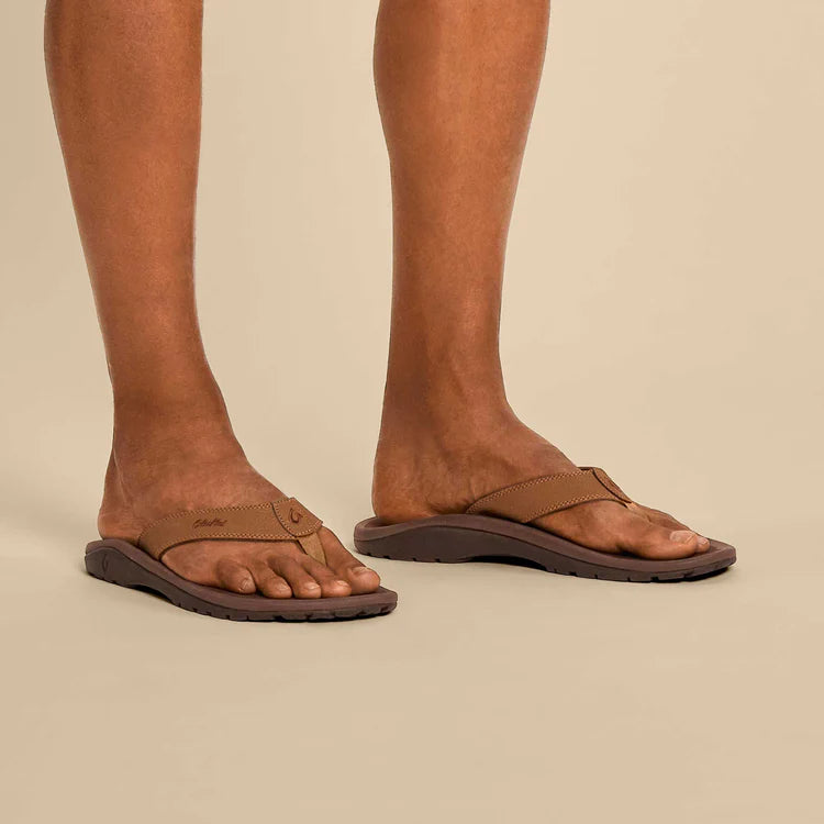 Men's Olukai Ohana Sandals in Tan/Java