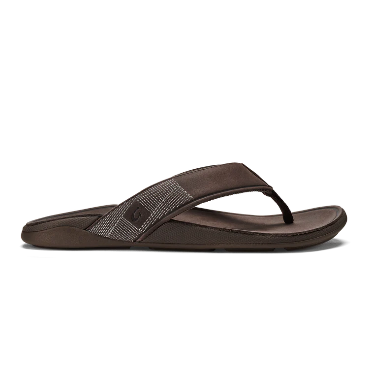 Men's Olukai Tuahine Dark Wood Sandals