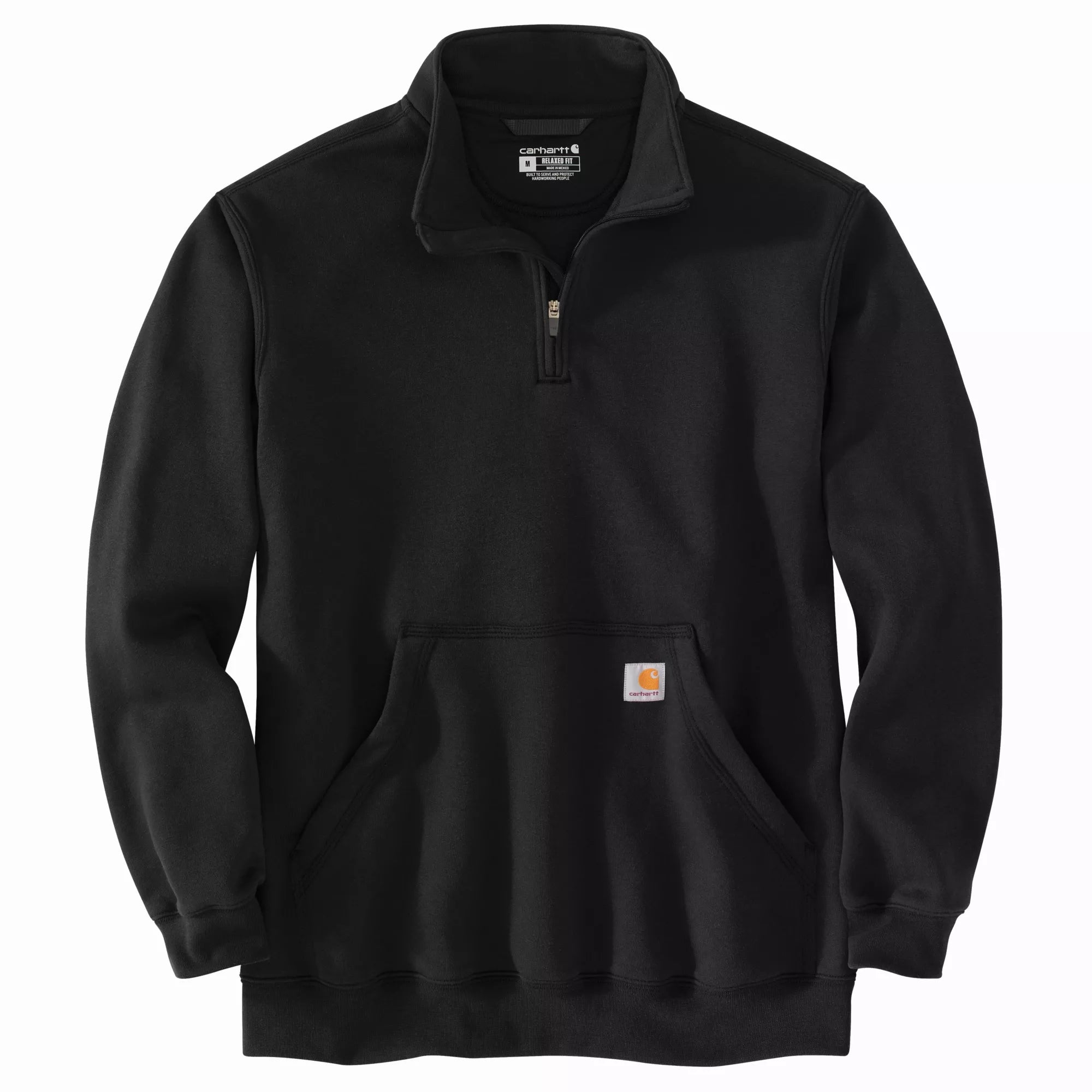 Carhartt Midweight 1/4 Zip Sweatshirt - Black