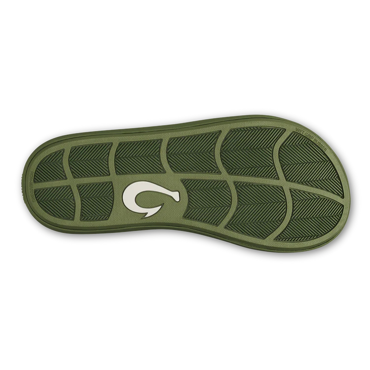 Men's Olukai Pili Sandals in Desert Moss/Deep Green