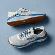 Men's OluKai Ahi Sneakers in Blue/White Sand