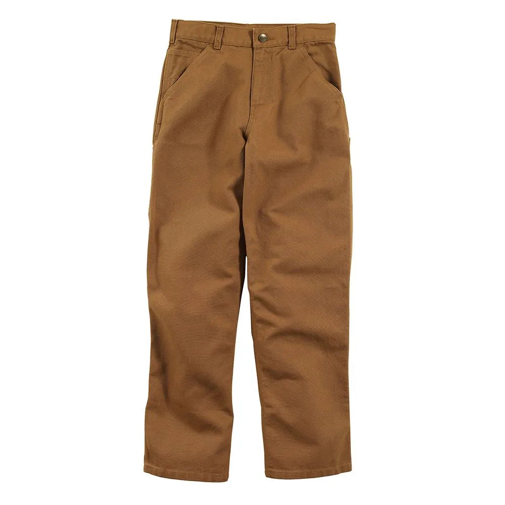 Carhartt Kid's Canvas Dungaree Pants in Carhartt Brown