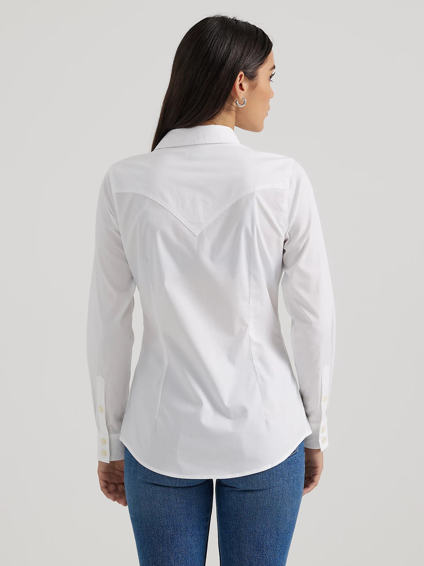 Women's Wrangler Western White Button Down Shirt