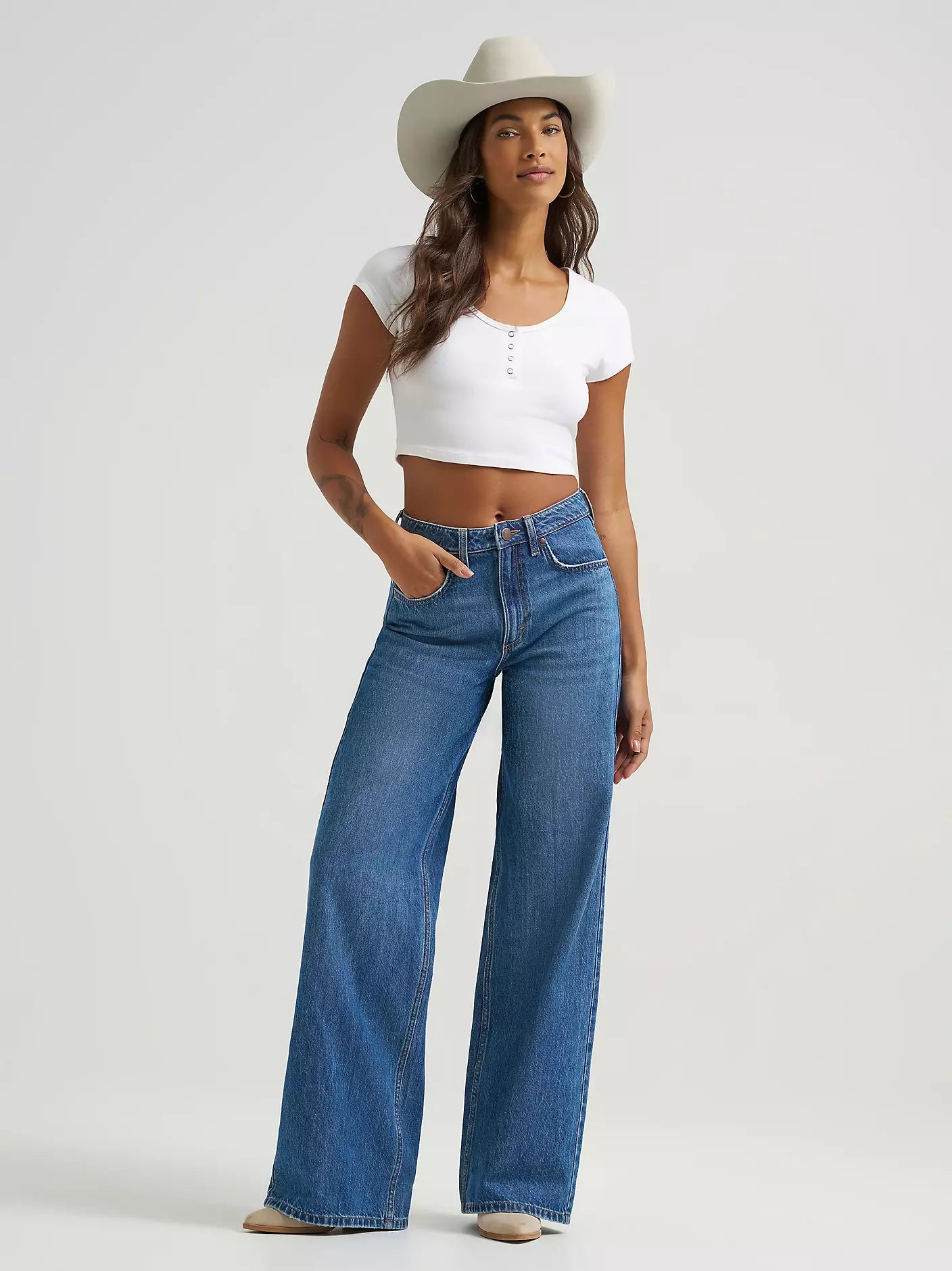 Women's Wrangler Retro Bailey High Rise Wide Leg Jean
