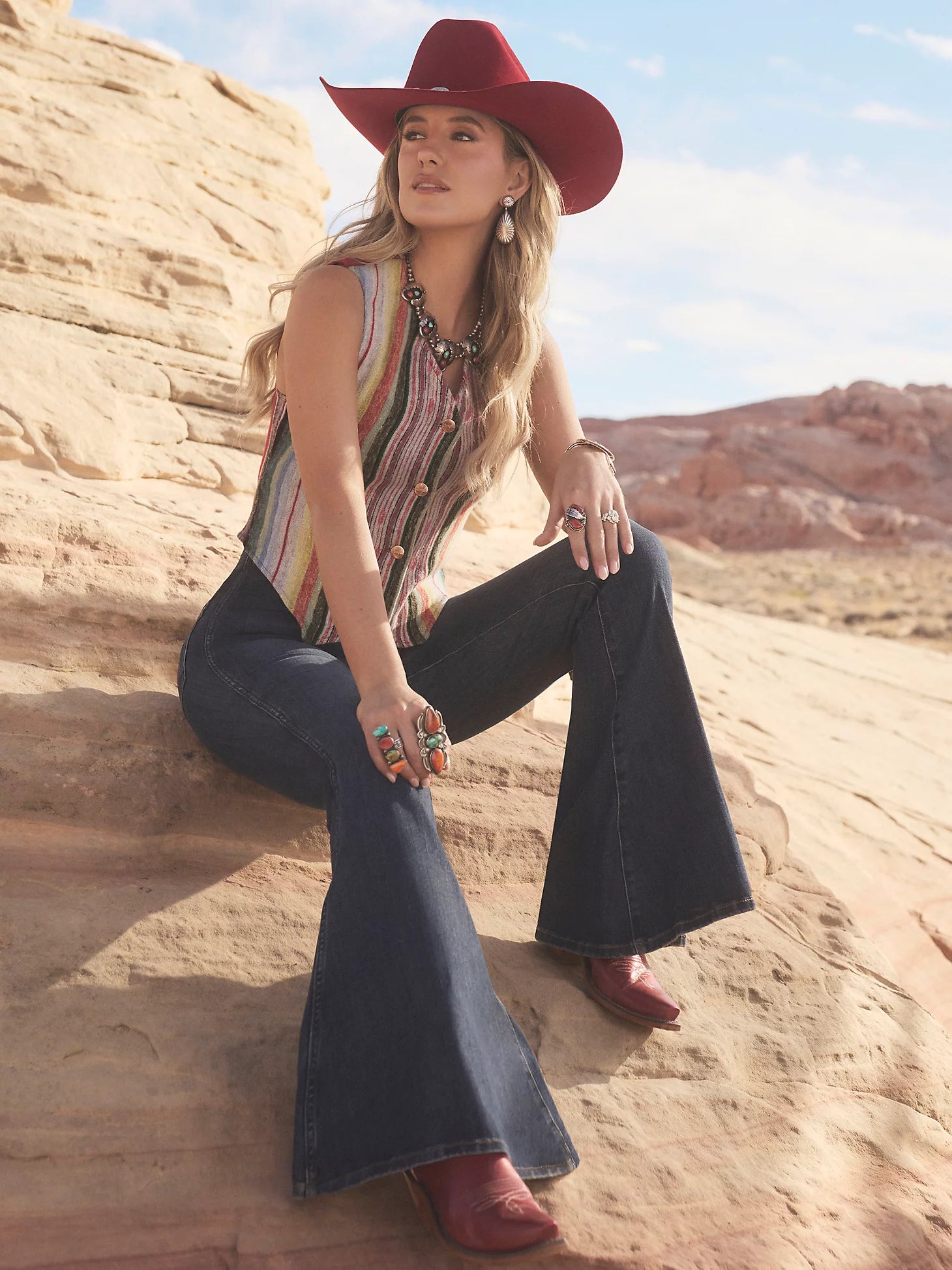 Wrangler x Lainey Wilson Pull On Bell Bottoms