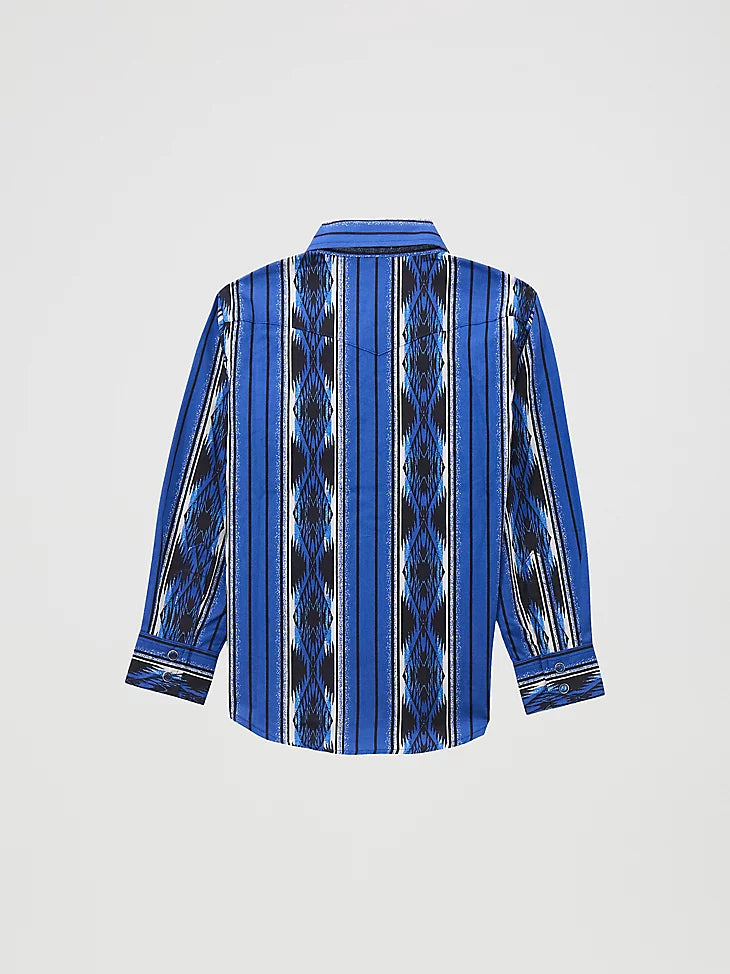 Boy's Wrangler Checotah Long Sleeve Western Snap Shirt
