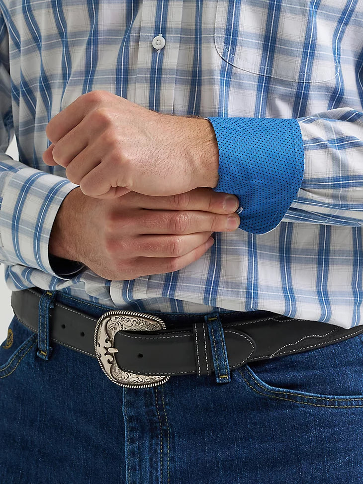 Men's Wrangler George Strait™ Long Sleeve Button Down One Pocket Shirt