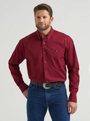 Men's Wrangler George Strait™ Solid One Pocket Button Down Shirt