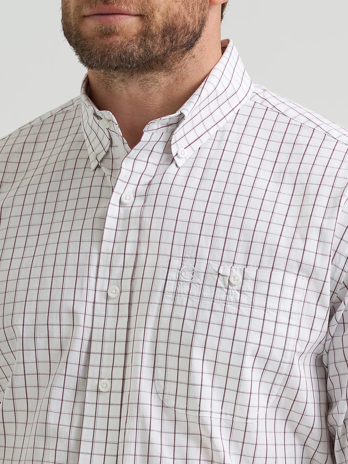 Men's Wrangler George Strait Long Sleeve Button Down One Pocket Shirt