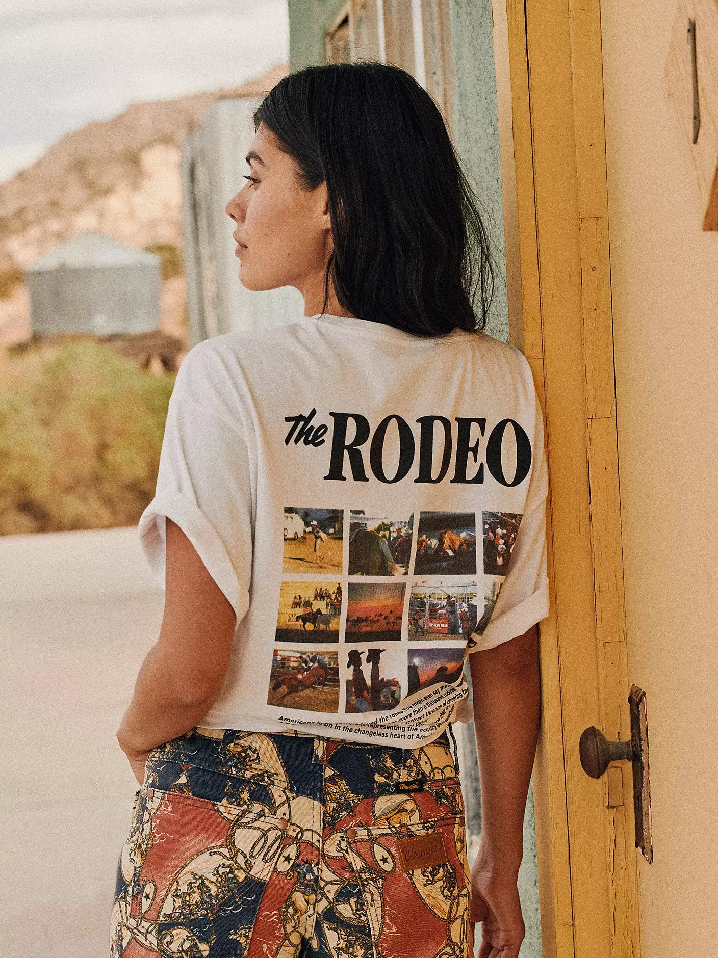 Wrangler Rodeo Snaps Oversized Tee