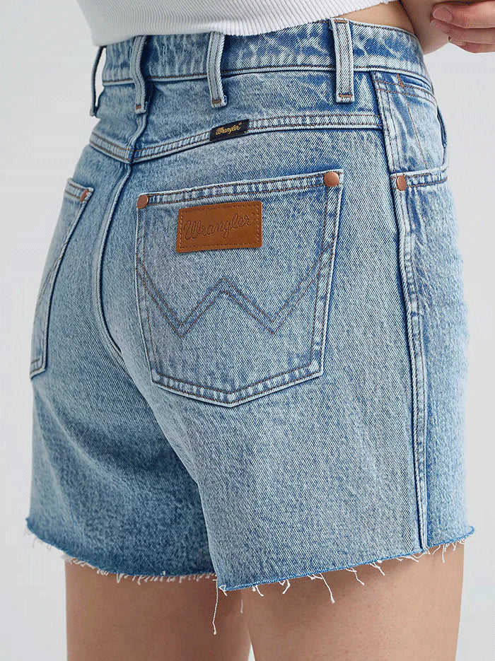 Wrangler Women's High Rise Cowboy Shorts in Blissful