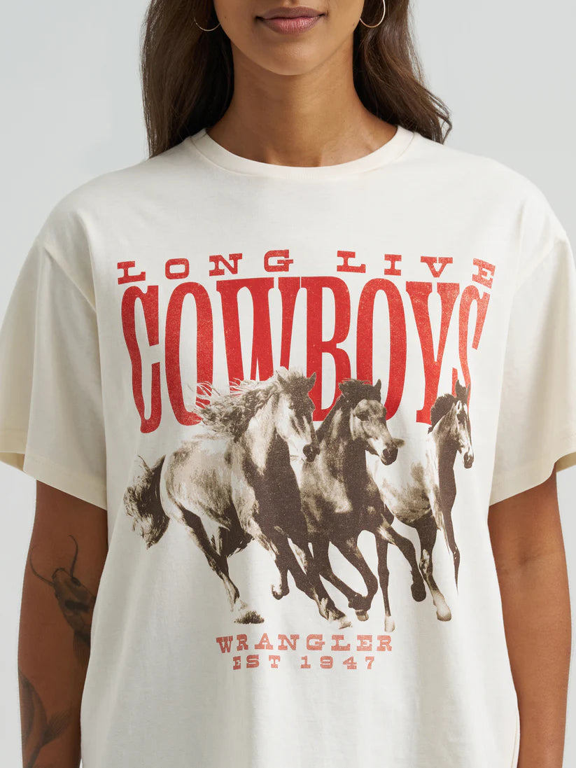 Wrangler Retro 'Long Live Cowboys' Oversized Tee
