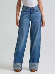 Women's Wrangler Retro Bailey High Rise Wide Leg Cuffed Jean