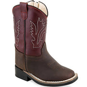 Toddler Old West Red & Brown Western Boots