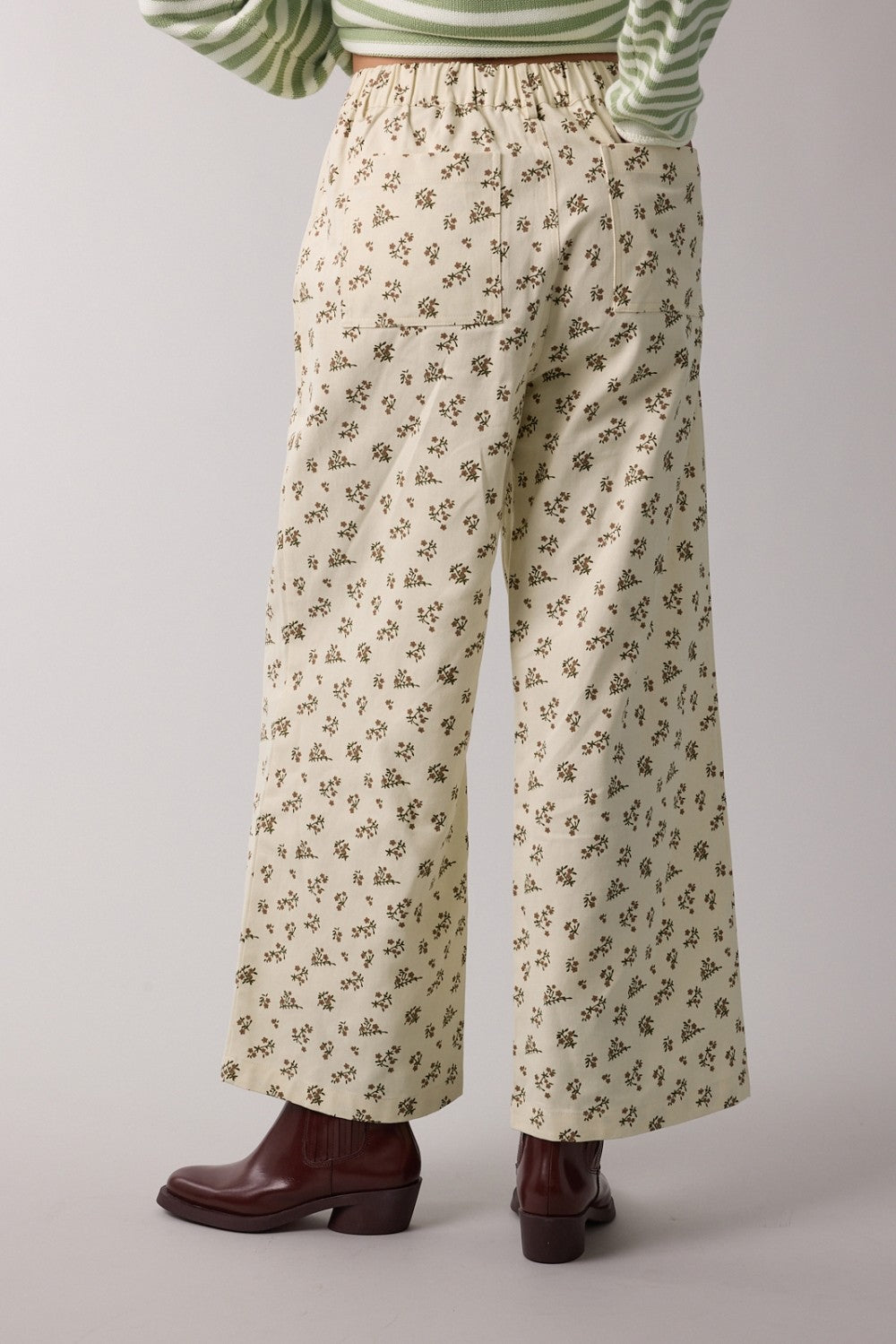 Seriously Cute Cream Floral Pants