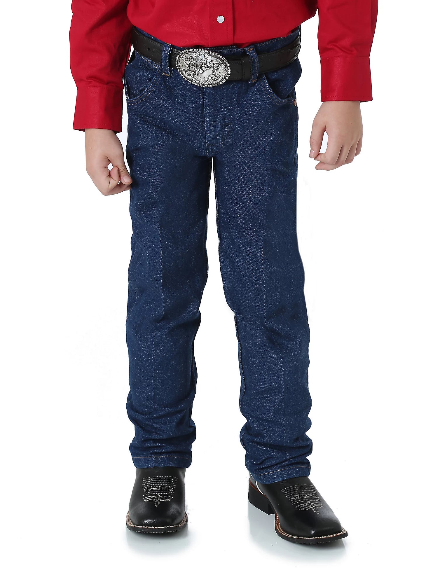 JEAN NIÑO PRELAVADO CORTE COWBOY ORIGINAL FIT ÍNDIGO PRELAVADO 