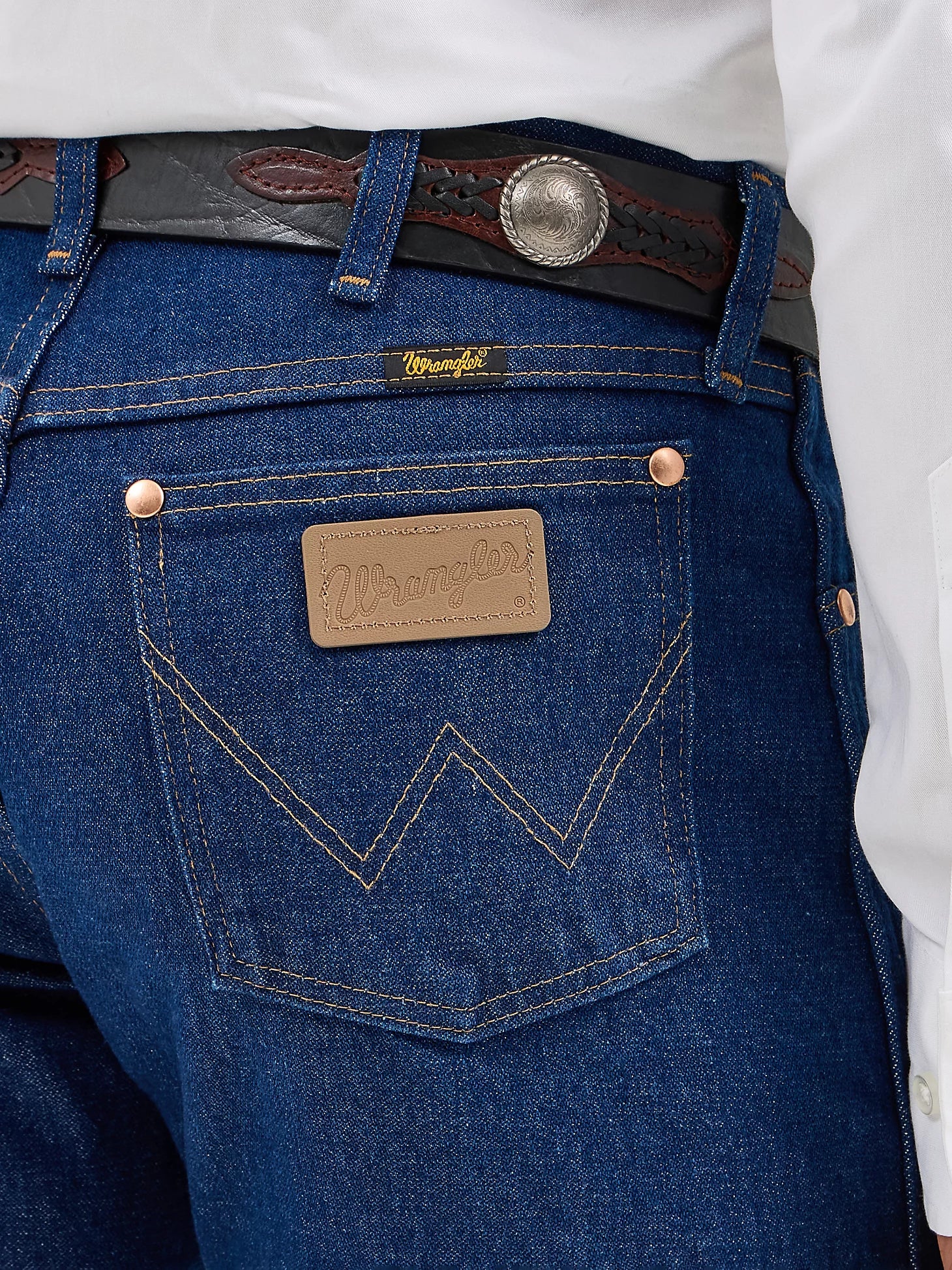 Wrangler Vaqueros prelavados de corte vaquero 13MWZ para hombre