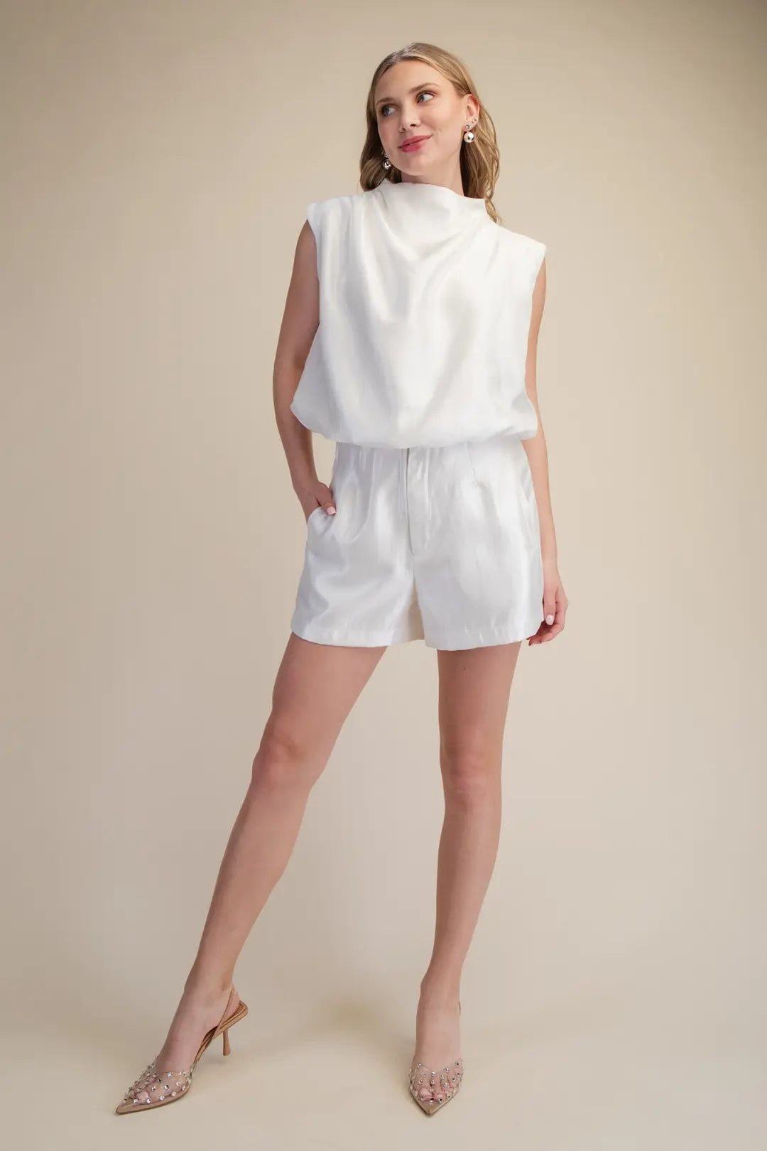In Good Company Shorts in White