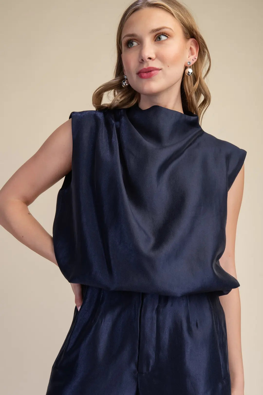 In Good Company Top in Navy