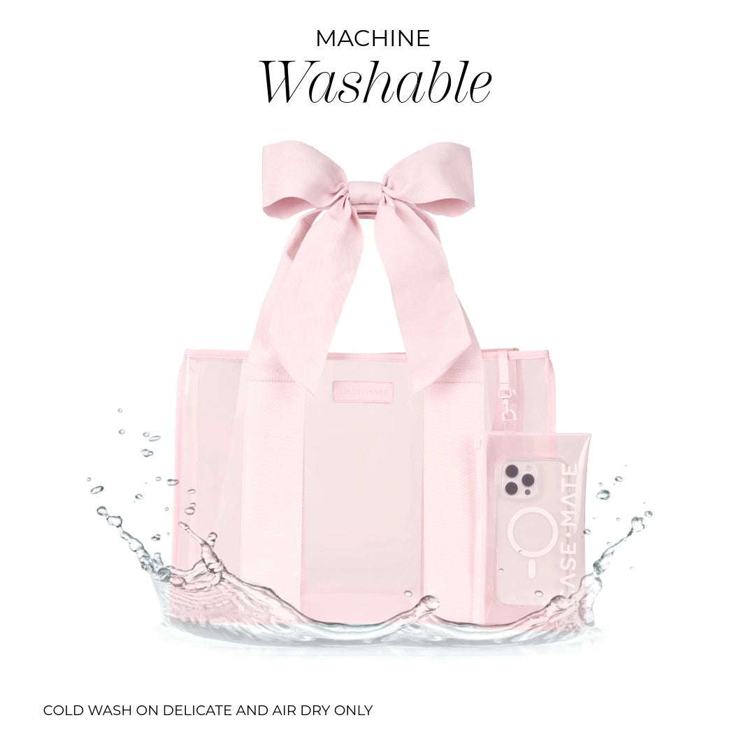 Case-Mate Bow Jelly Tote Bag - Ballet Pink