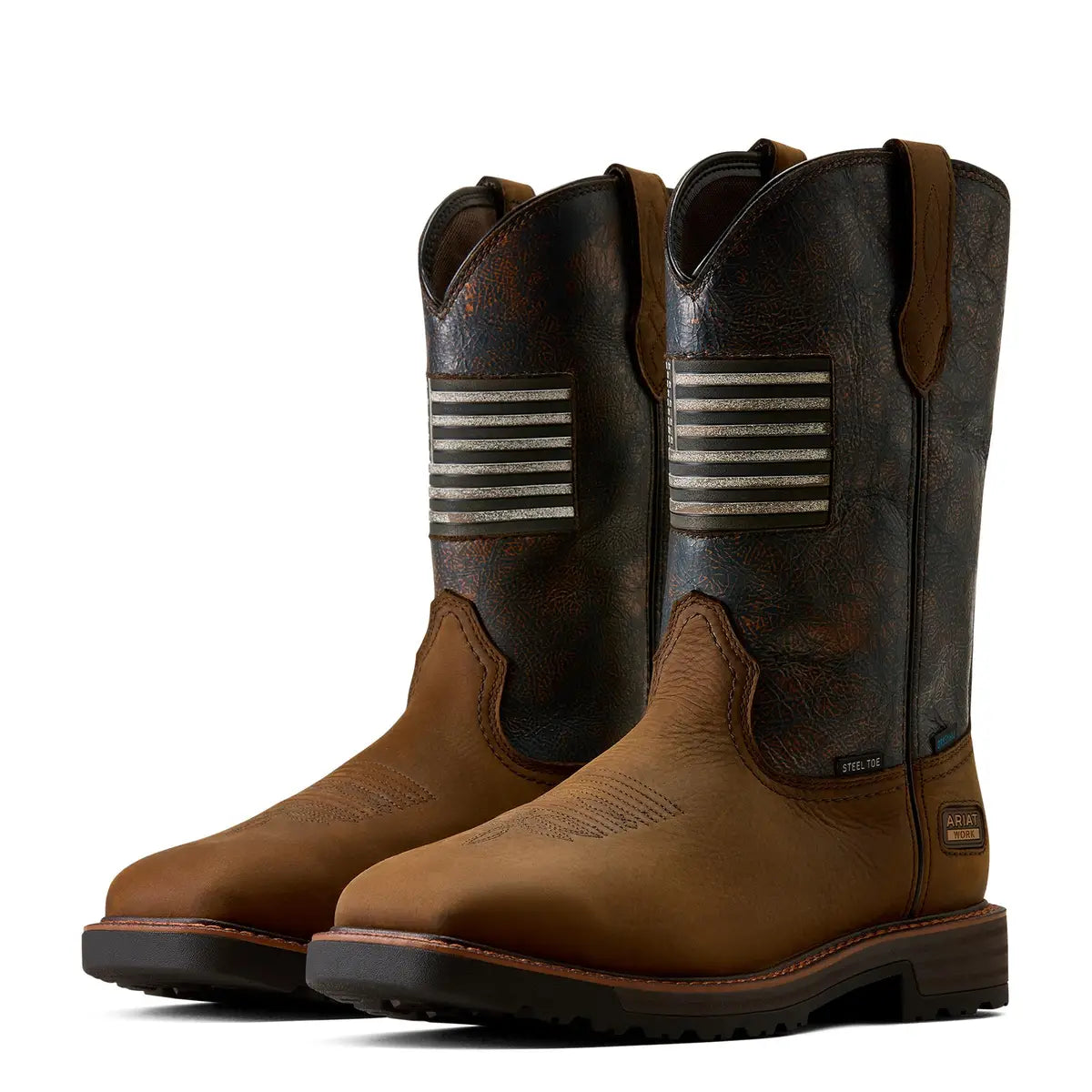 Ariat | Men's Activator Patriot Waterproof Square Steel Toe Work Boots