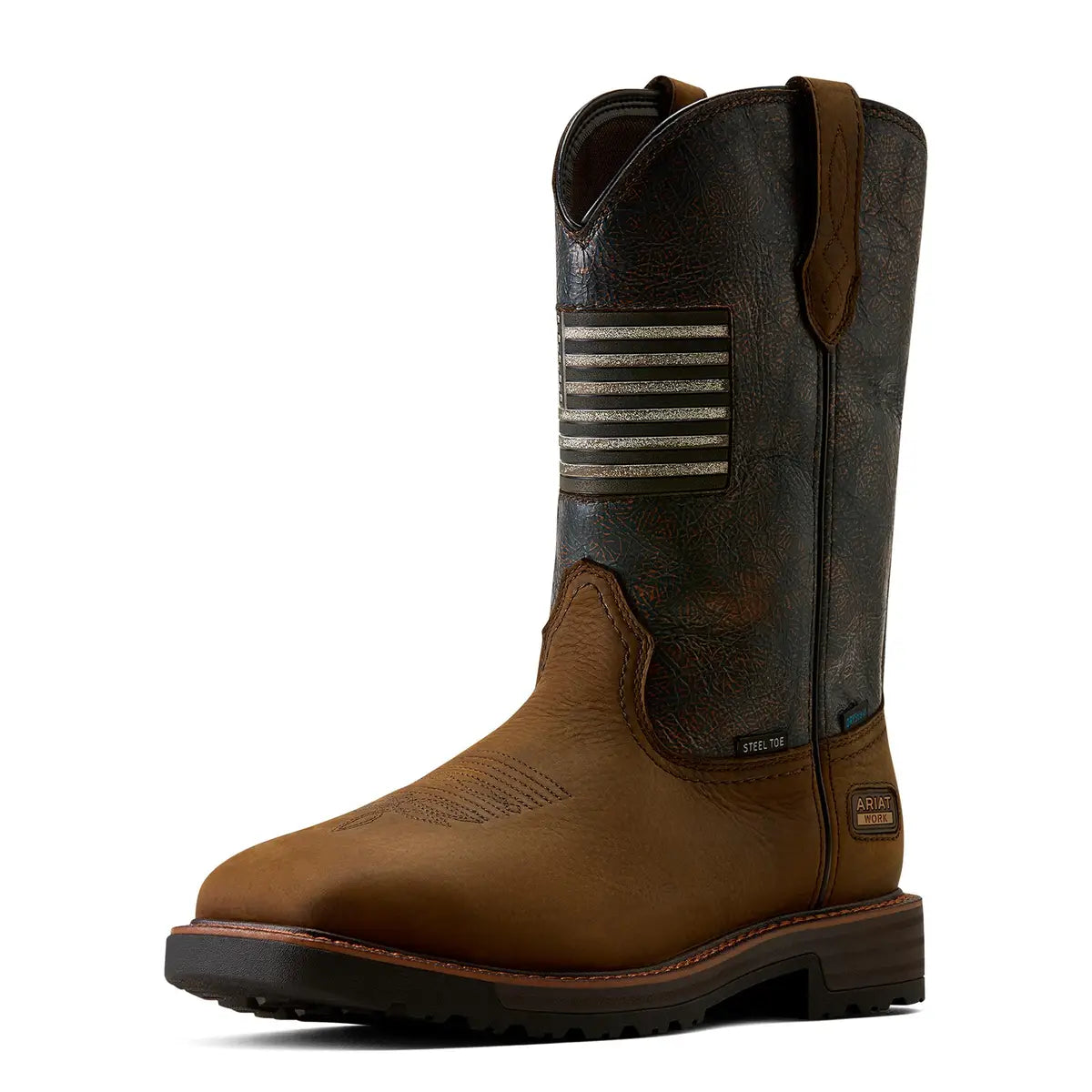 Ariat | Men's Activator Patriot Waterproof Square Steel Toe Work Boots