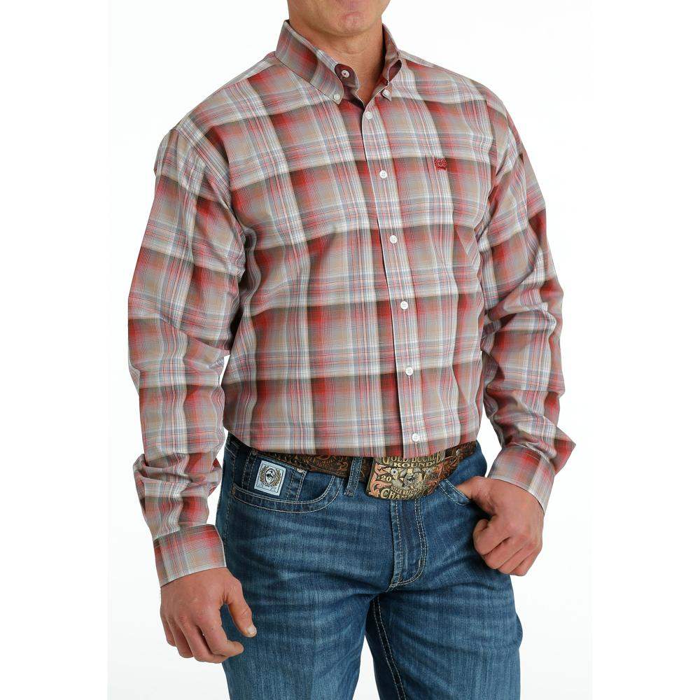 Men's Cinch Woven Plaid Button Shirt