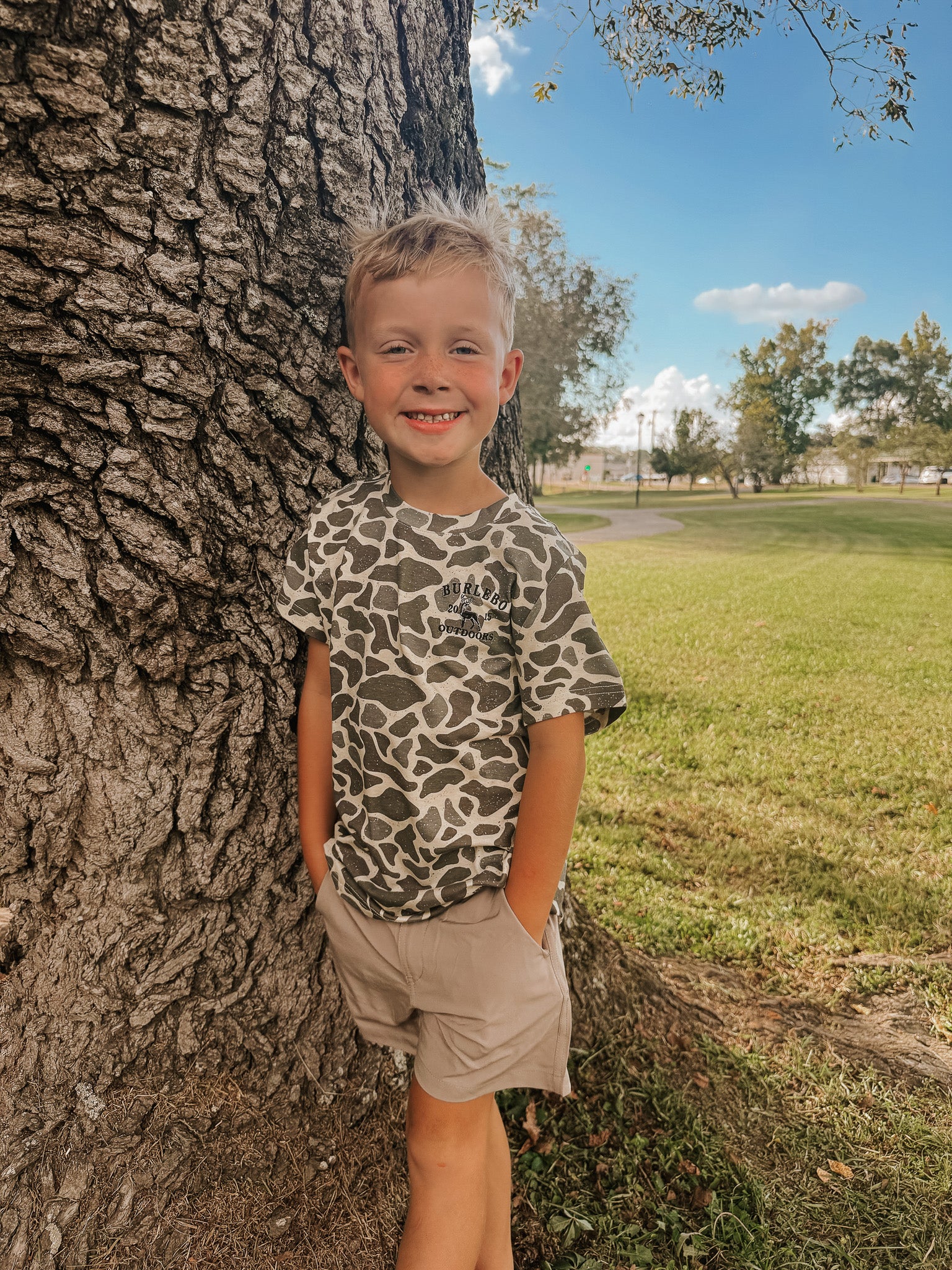 Burlebo Youth Classic Deer Camo T-Shirt