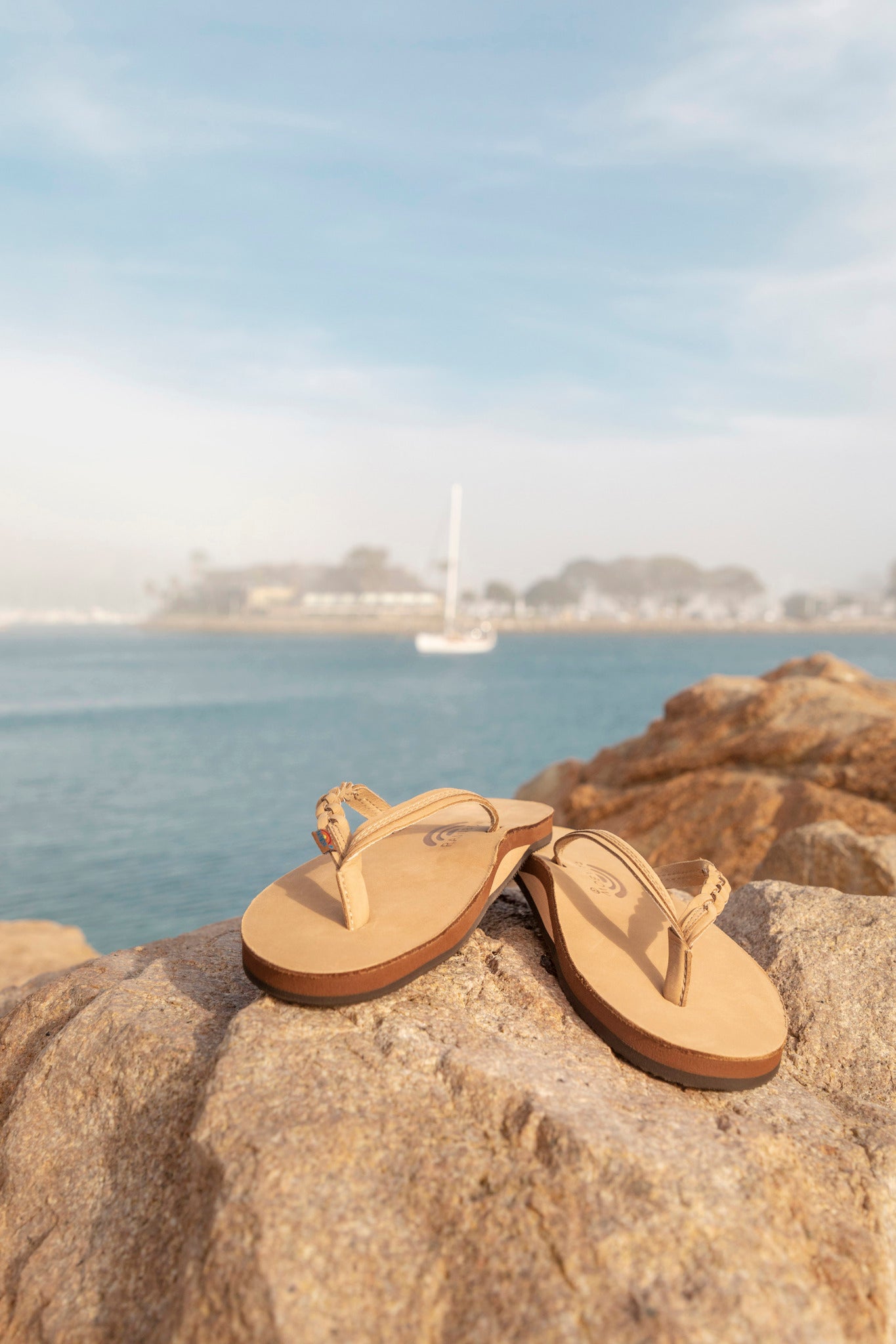 Rainbow Sandals | Women's Flirty Braidy Single Layer Premier Leather Sandal in Sierra Brown