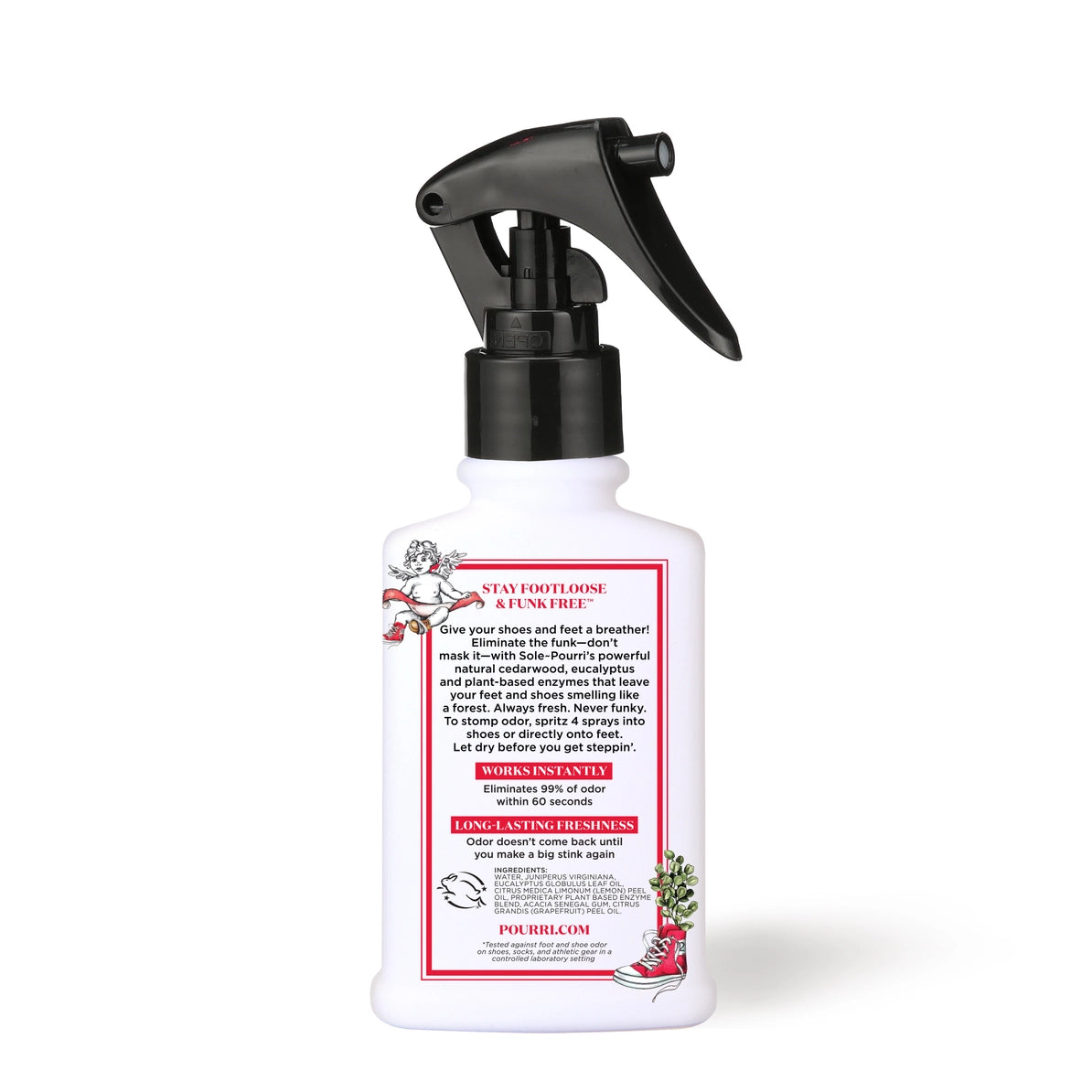 Sole~Pourri Shoe + Foot Odor Eliminator Spray, Cedarwood + E