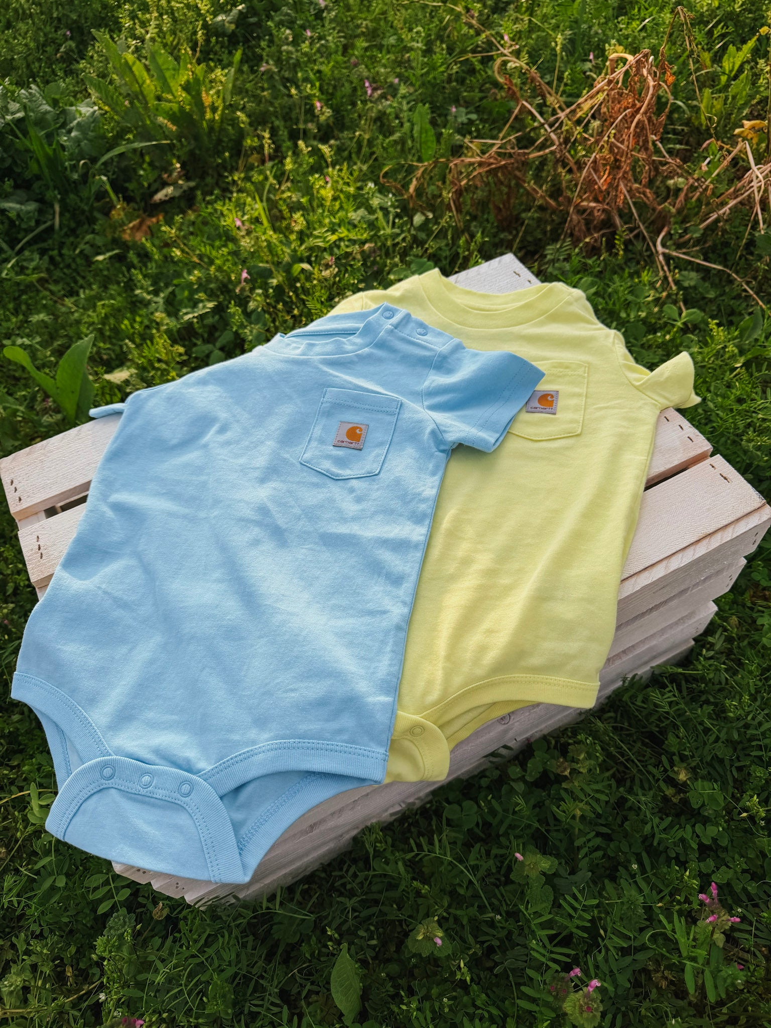 •Restock Coming Soon• Carhartt infant Bodysuit in Light Yellow