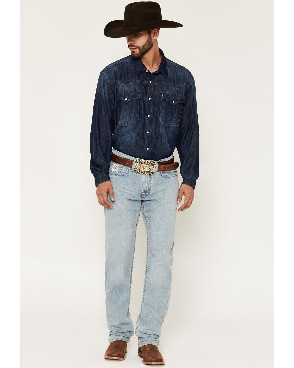 Cinch | Men's White Label Relaxed Straight Leg Stretch Denim Jeans