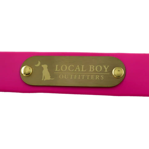 Local Boy Biothane Dog Collar in Pink