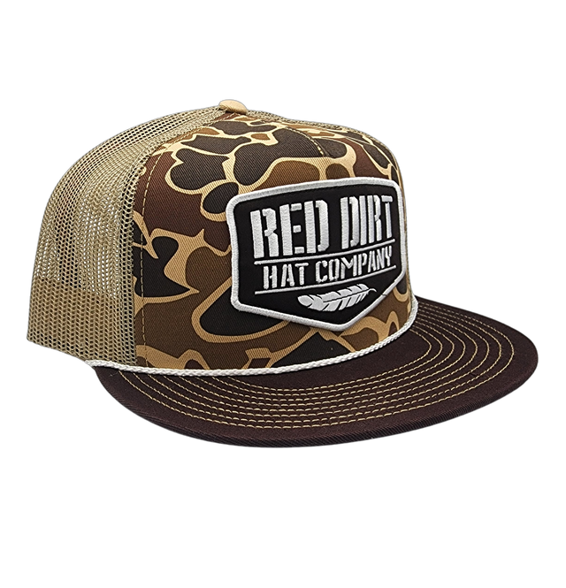 Red Dirt Hat Co. Old Skool Duck Camo/Tan Cap