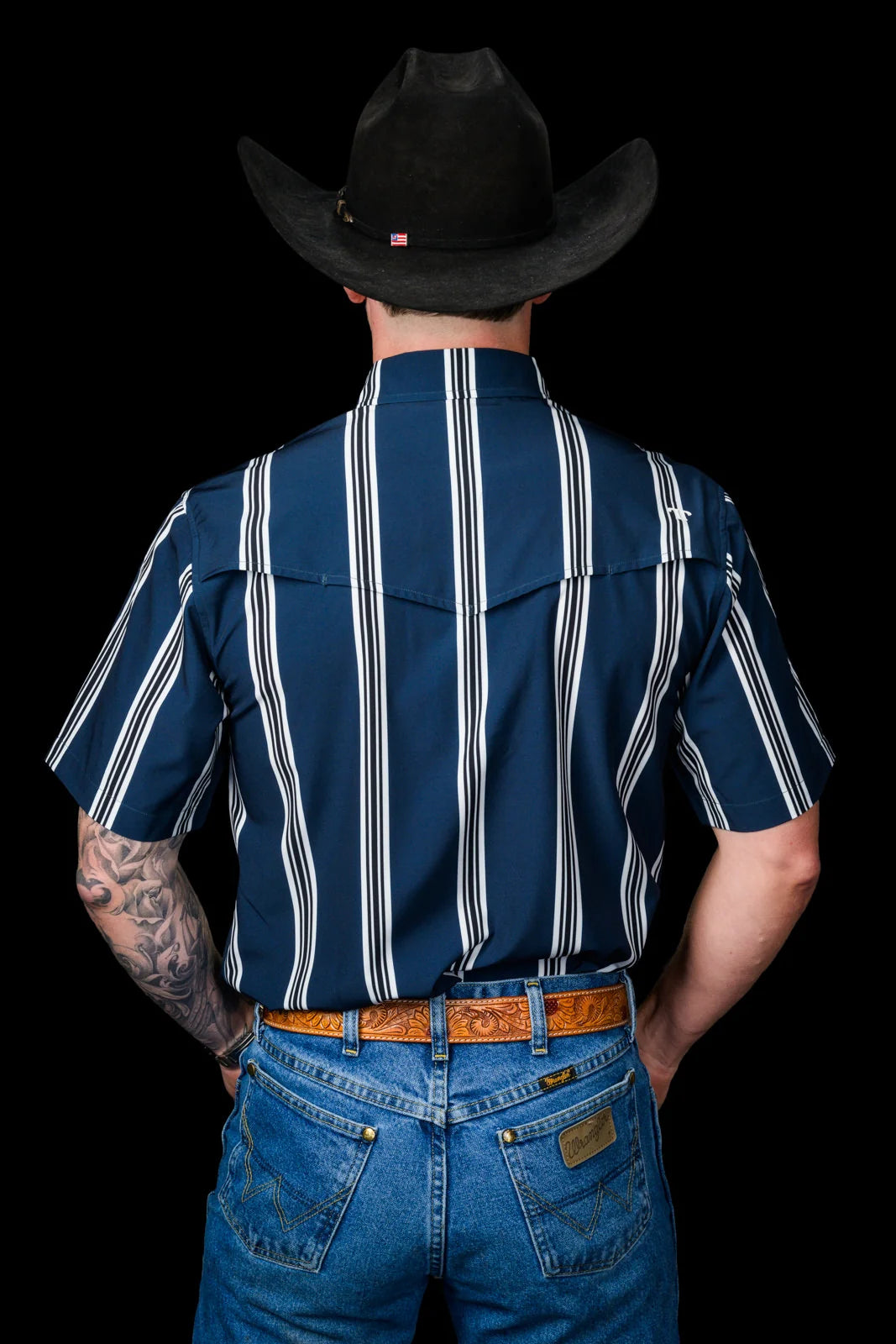 Ferrell | The Hatfield in Blue - Short Sleeve Pearl Snap Shirt