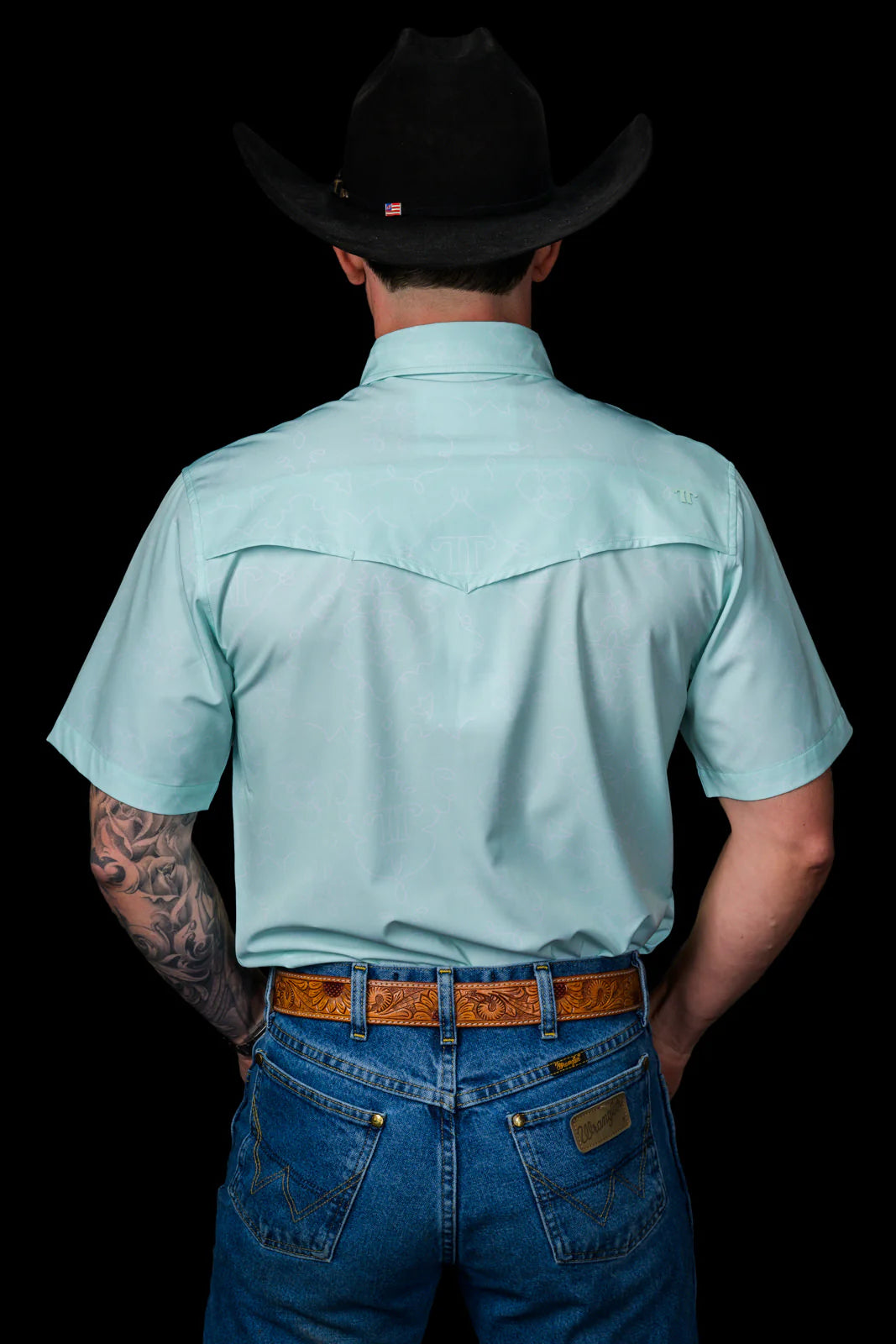 Ferrell The Carson in Mint - Short Sleeve Snap Shirt