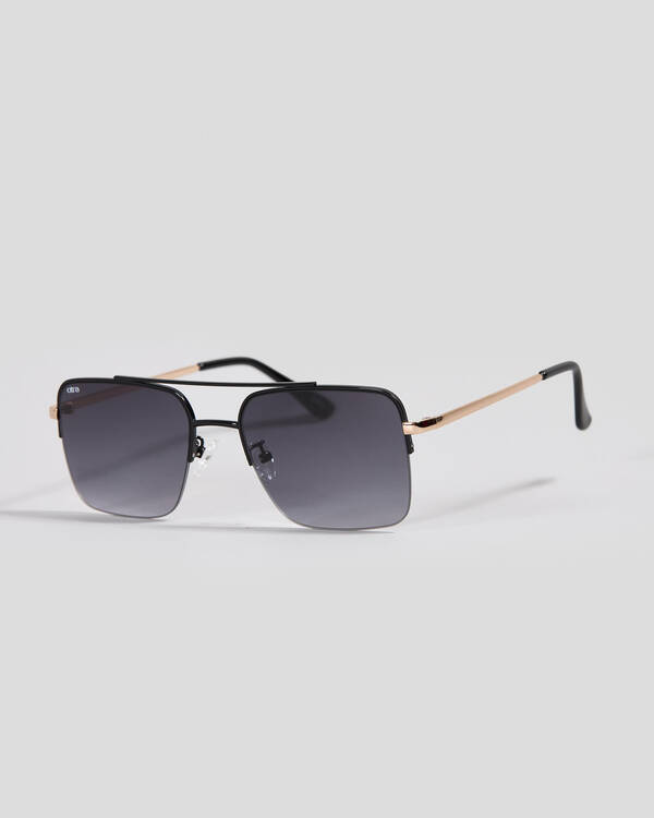 Portsea Black Gold Smoke Fade Sunglasses