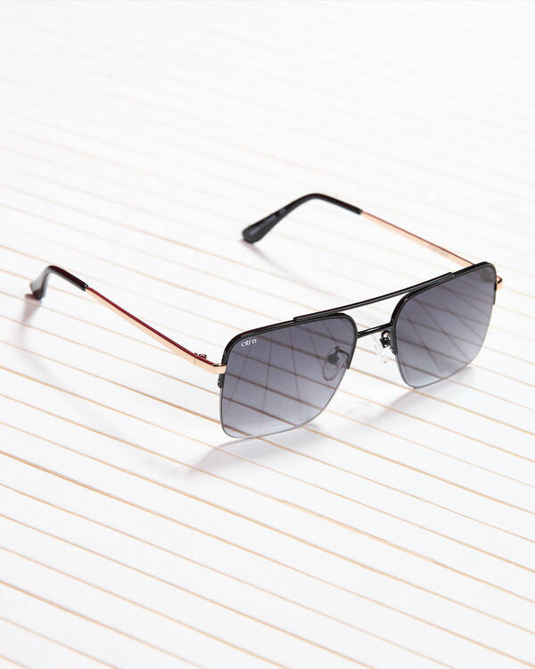 Portsea Black Gold Smoke Fade Sunglasses